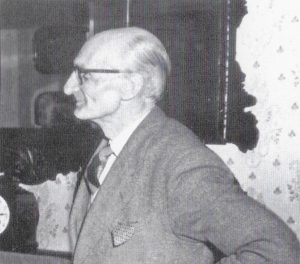 Mr. Bridgstock Choat, early chairman of the Society. 50 years of the Amersham Society, 2006