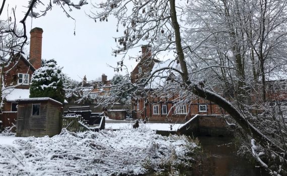 River Misbourne, Mill Lane to the corner of Barn Meadow, 23 Jan 2019