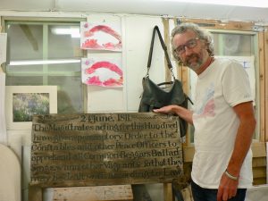 Martin Cook in his Studio