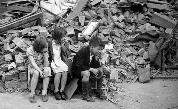 East End of London during the Blitz, Public domain, via Wikimedia Commons
