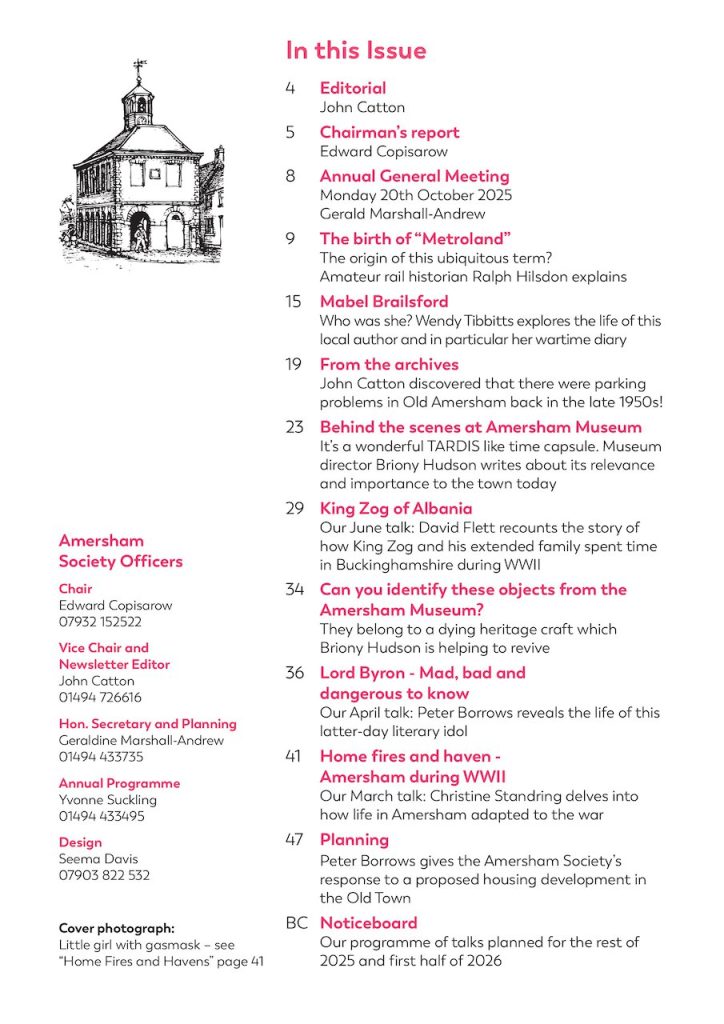 September 2025 Newsletter, contents