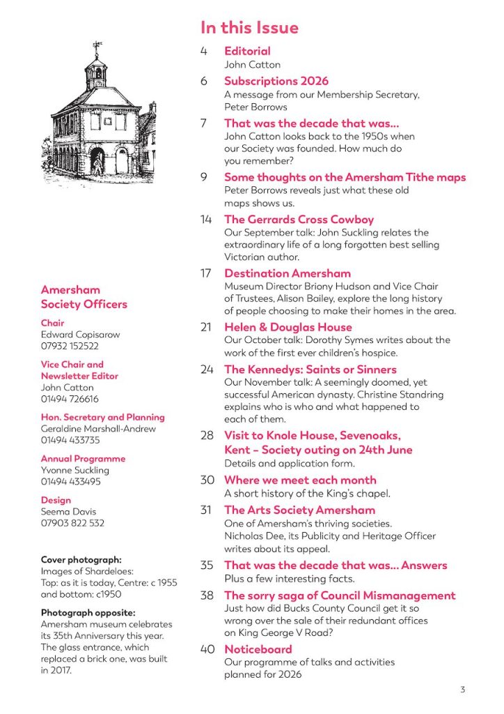 January 2026 Newsletter, contents