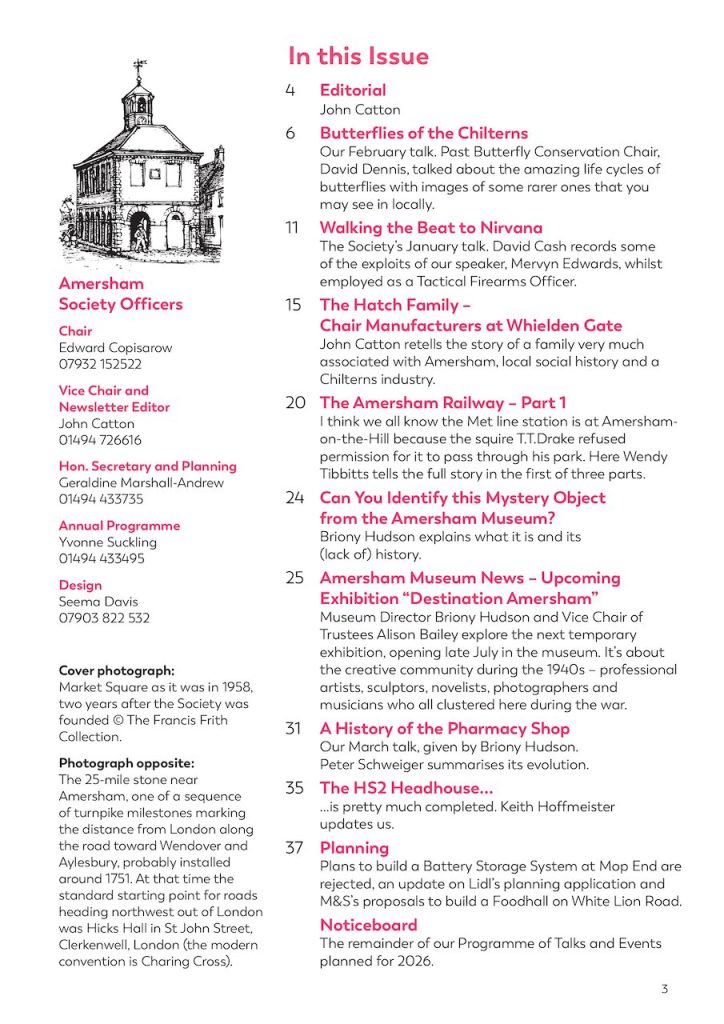May 2026 Newsletter, contents