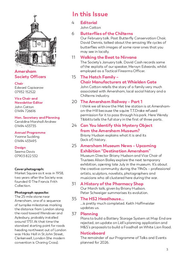 May 2026 Newsletter, contents
